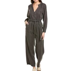 BELLA DAHL  button front raglan jumpsuit Dark Espresso Size Large NWT
